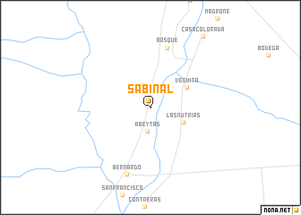 map of Sabinal