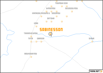 map of Sabinésson