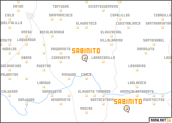 map of Sabinito