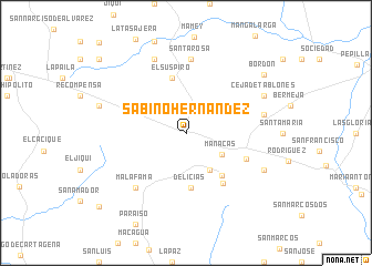 map of Sabino Hernández