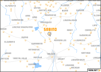 map of Sabino