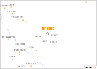 map of Sabino