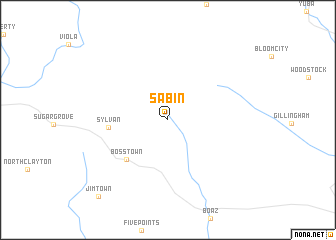 map of Sabin