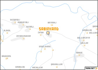 map of Sabirkǝnd