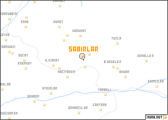 map of Sabırlar