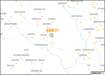 map of Sabiyi