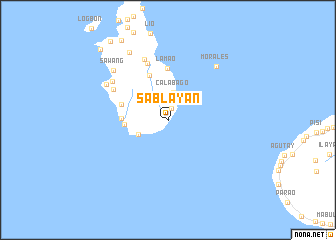 map of Sablayan