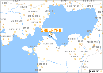 map of Sablayan