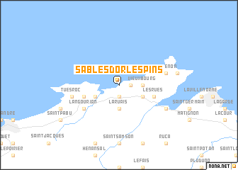 map of Sables-dʼOr-les-Pins