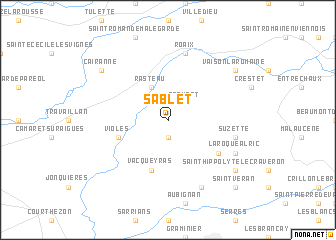 map of Sablet