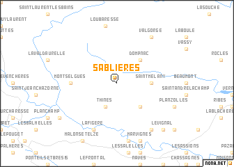 map of Sablières