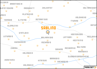 map of Sablino