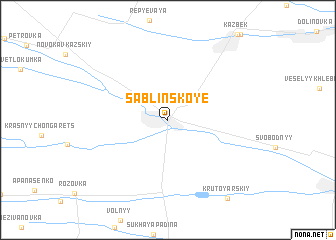 map of Sablinskoye