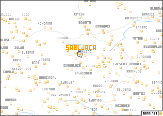 map of Sabljača
