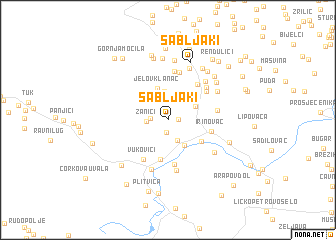 map of Sabljaki