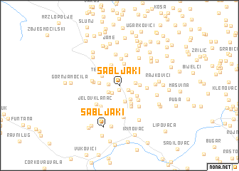 map of Sabljaki