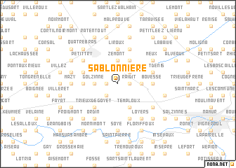 map of Sablonnière