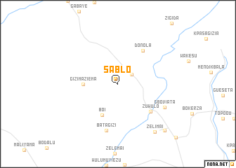 map of Sablo