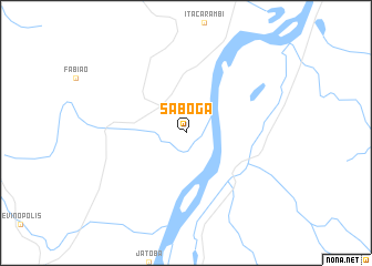 map of Saboga