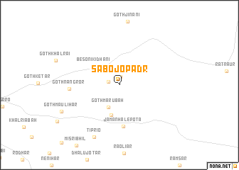 map of Sabo jo Padr