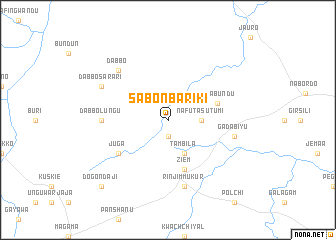 map of Sabon Bariki
