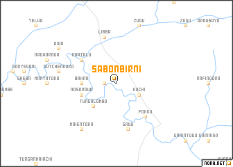 map of Sabon Birni