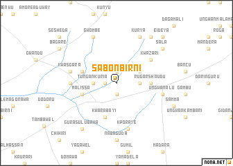 map of Sabon Birni