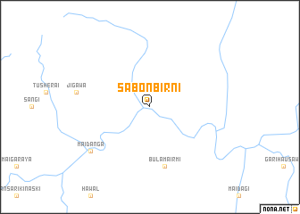 map of Sabon Birni