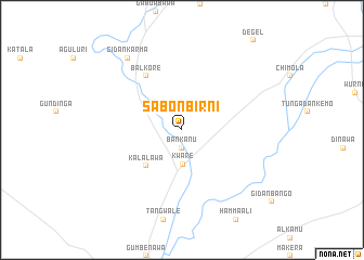 map of Sabon Birni