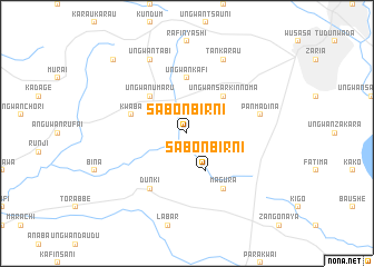 map of Sabon Birni