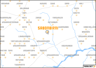 map of Sabon Birni