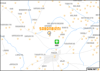 map of Sabon Birni