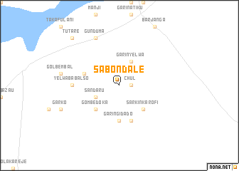 map of Sabon Dale