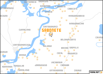 map of Sabonete