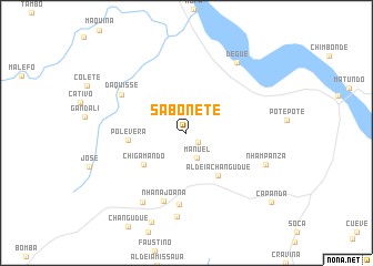 map of Sabonete