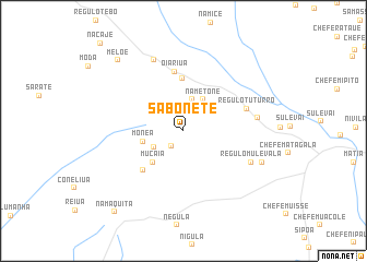 map of Sabonete