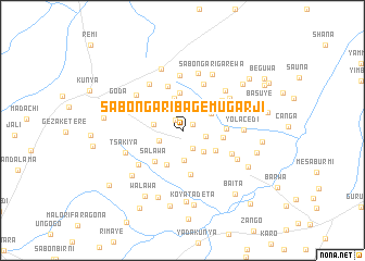 map of Sabon Gari Bagemu Garji