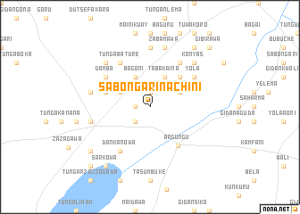 map of Sabon Gari Nachini