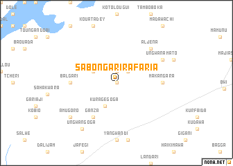 map of Sabon Gari Rafaria