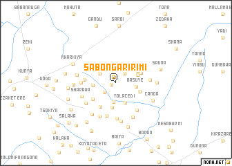 map of Sabon Gari Rimi