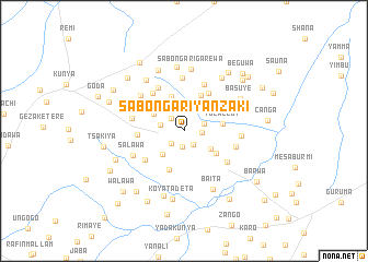 map of Sabon Gari Yanzaki