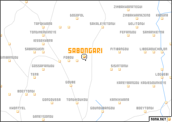 map of Sabon Gari