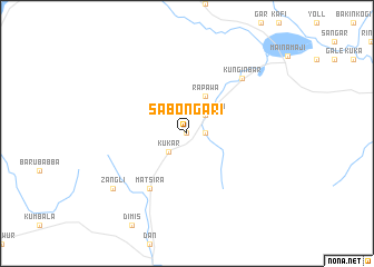 map of Sabon Gari