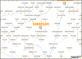 map of Sabon Gari