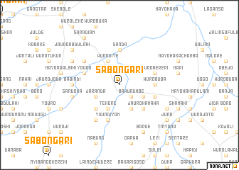 map of Sabon Gari