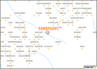 map of Sabongari