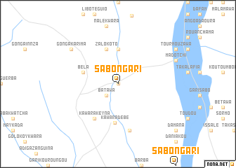 map of Sabon Gari