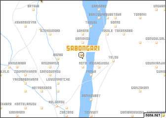map of Sabon Gari