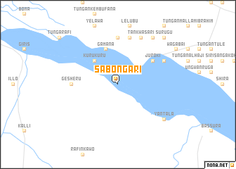 map of Sabon Gari