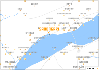 map of Sabon Gari